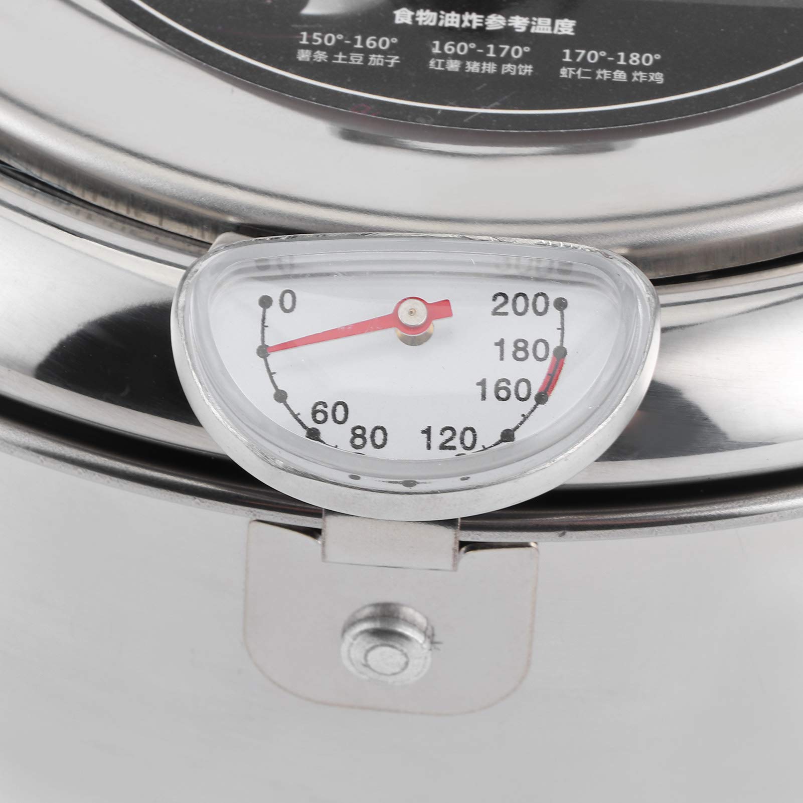Premium 24cm Stainless Steel Frying Pan with Built-in Thermometer - Japanese Style Induction Compatible Skillet for Perfect Cooking | Ideal for Sautéing, Frying & Small Batch Cooking in Home Kitchens