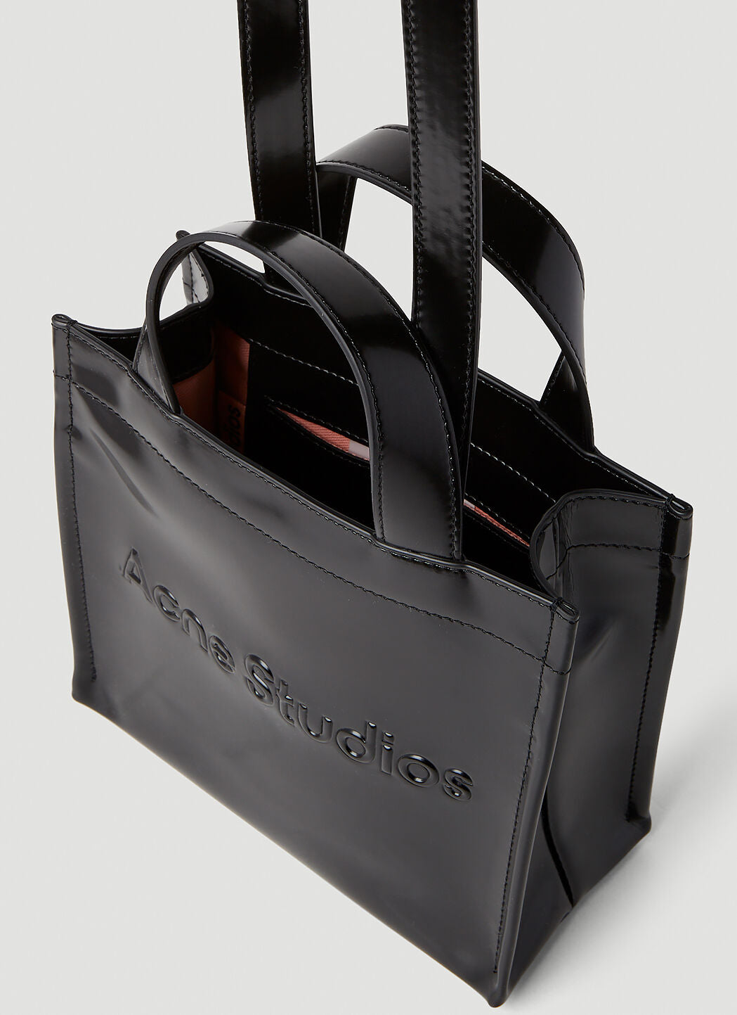 Acne Studios Men's Logo Shopper Mini Tote Bag - Stylish & Compact Crossbody Bag for Work, Travel & Everyday Use
