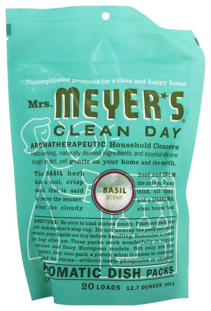 12.7 Oz Automatic Dishwashing Soap Pods with Refreshing Basil Scent - 2 Pack | Powerful Cleaning for Dishes, Pots & Pans | Eco-Friendly & Convenient for Everyday Use