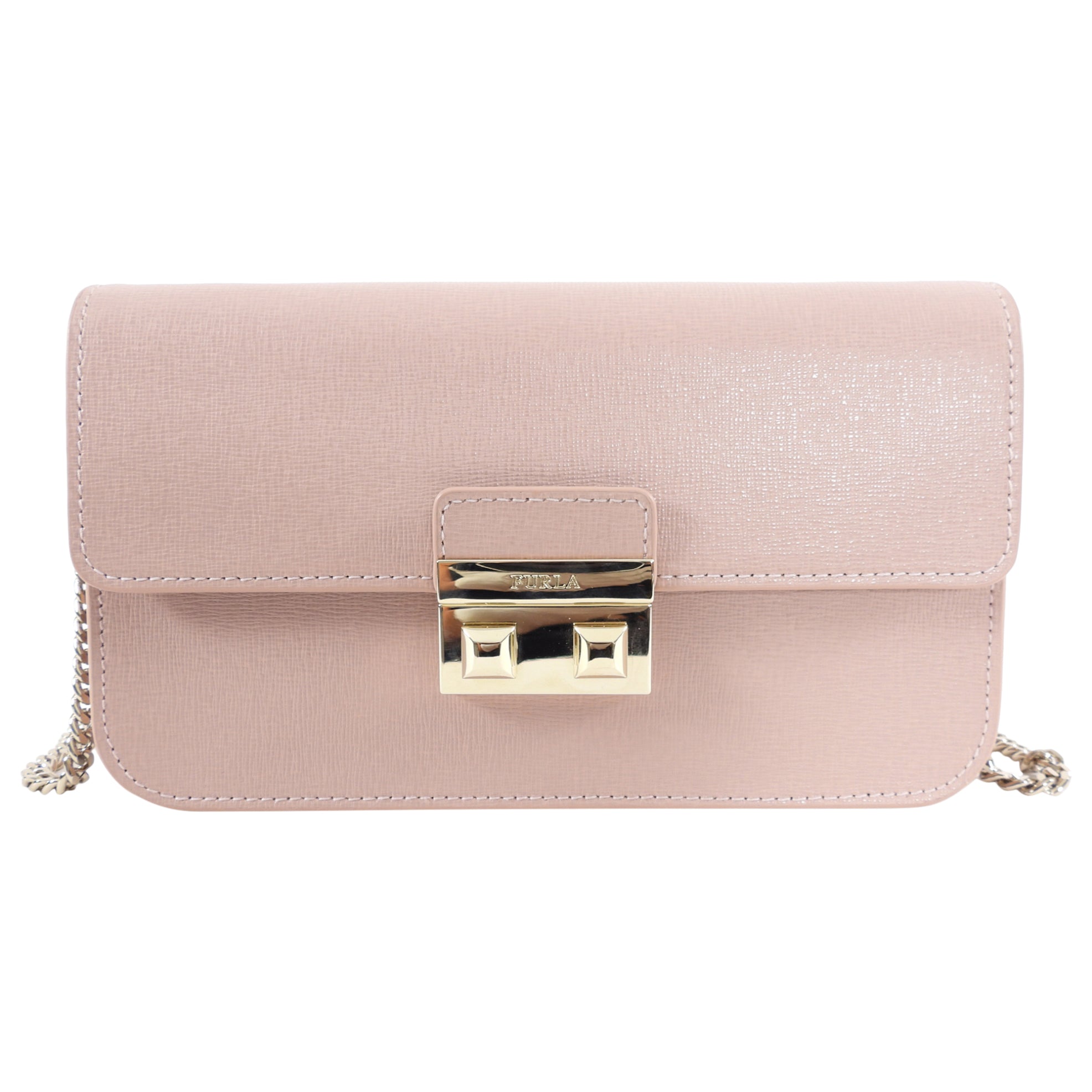 Furla Small Crossbody Bag in Pale Quartz Pink | Stylish Shoulder Purse for Women | Perfect for Work, Travel & Everyday Use