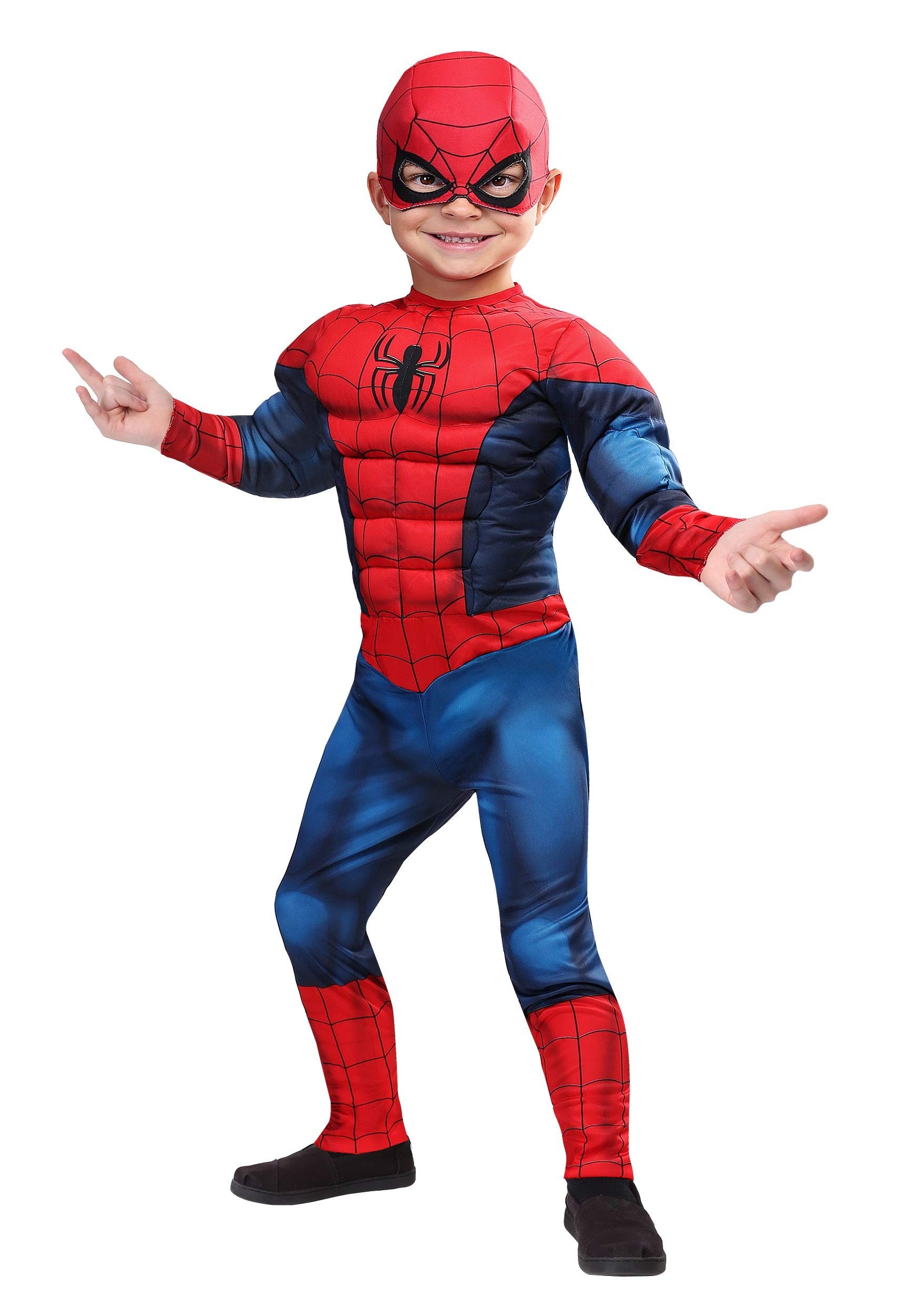 Marvel Spider-Man Toddler Costume for Boys - Kids Superhero Dress Up Outfit for Halloween, Cosplay & Birthday Parties