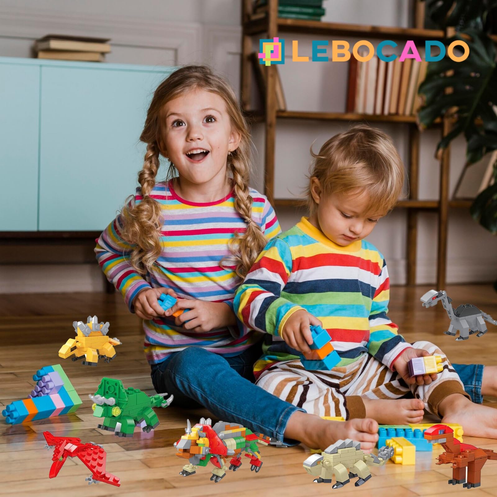 12 Pack Mini Dinosaur Building Block Sets - 6 in 1 STEM Educational Toys for Kids, Creative Construction Eggs with Party Favors for Birthday Goodie Bags | Perfect for Classroom Rewards, STEM Learning Activities & Birthday Party Gifts