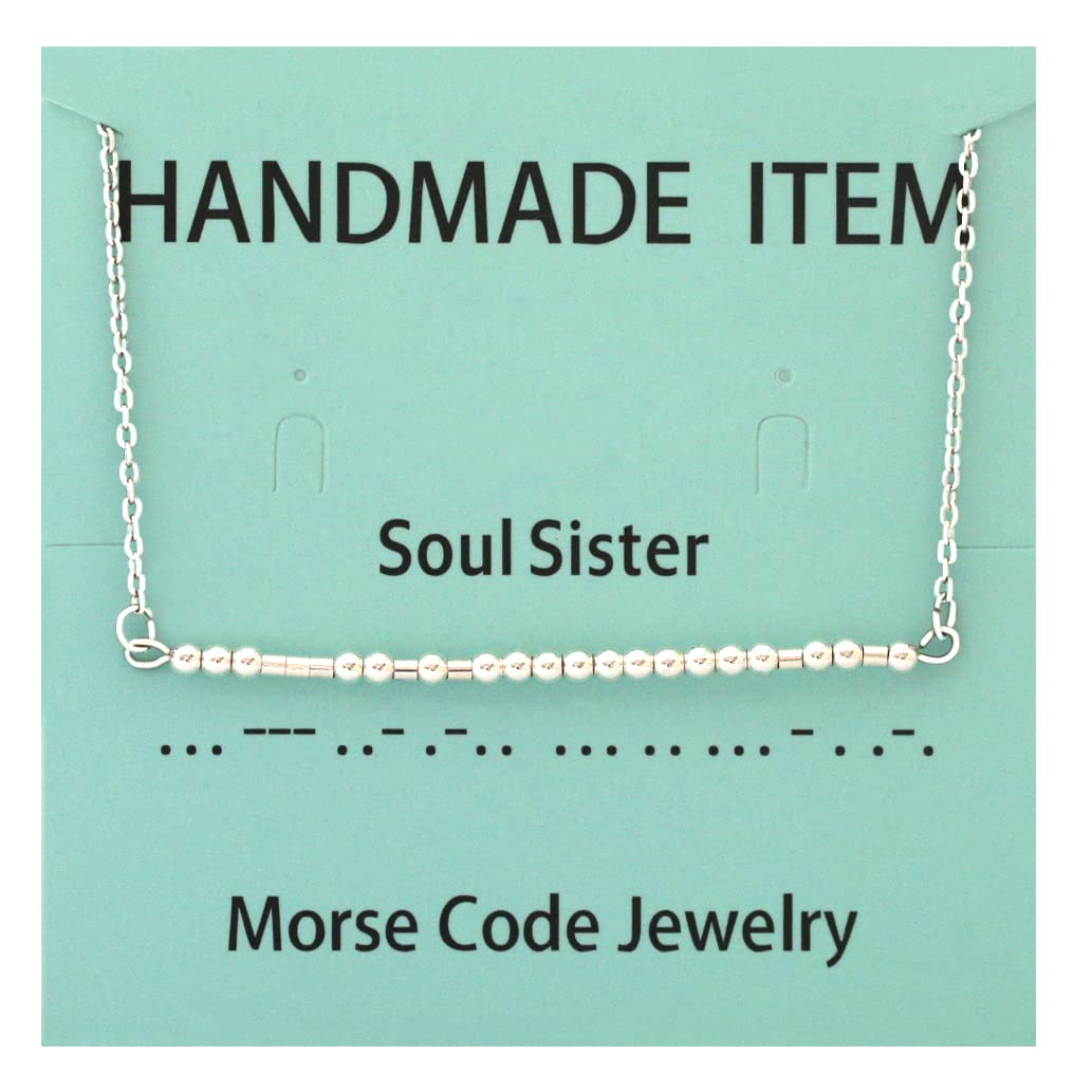 Custom Morse Code Necklace for Women - Personalized Gold & Silver Jewelry - Perfect for Gifts, Anniversaries, and Everyday Wear
