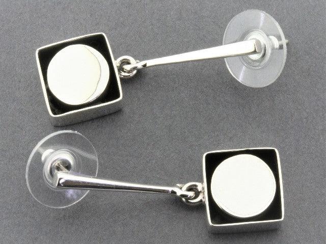 Elegant Circle Framed Drop Earrings for Women - Boho Chic Dangle Jewelry for Party, Wedding & Everyday Wear
