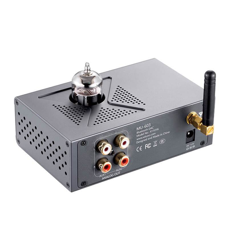 xDuoo MU 603 DAC Tube Preamplifier with Bluetooth 5.1 - High Fidelity Audio Preamp for Home Stereo & Studio Recording - Perfect for Vinyl Records, Hi-Fi Systems & Professional Audio Setups