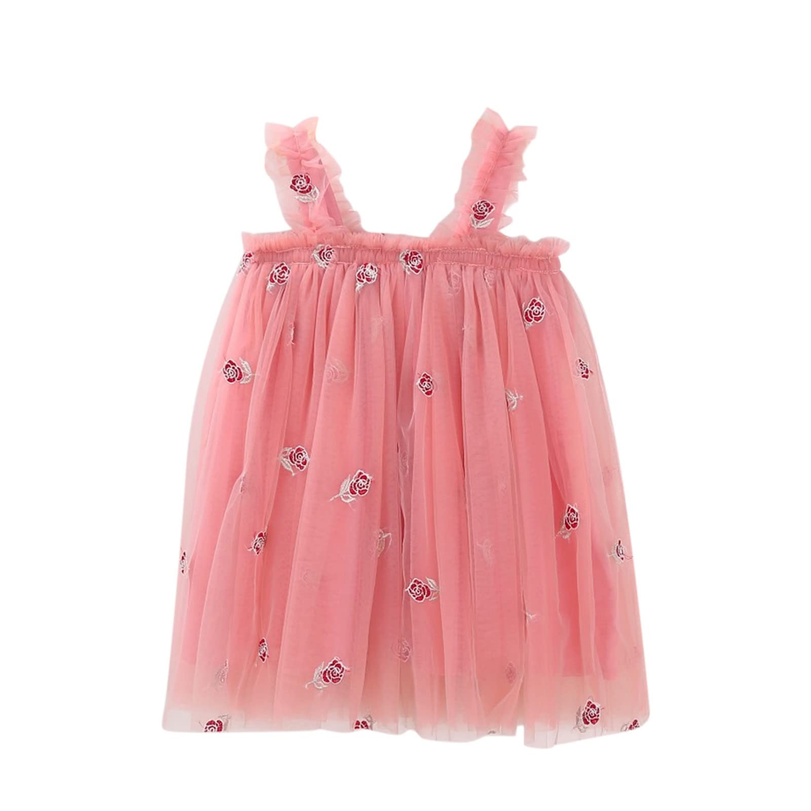 Baby Girls Tutu Dress - Sleeveless Princess Party Dress for Toddlers, Casual Layered Tulle Birthday & Summer Beach Dresses | Perfect for Birthday Parties, Beach Outings & Special Occasions