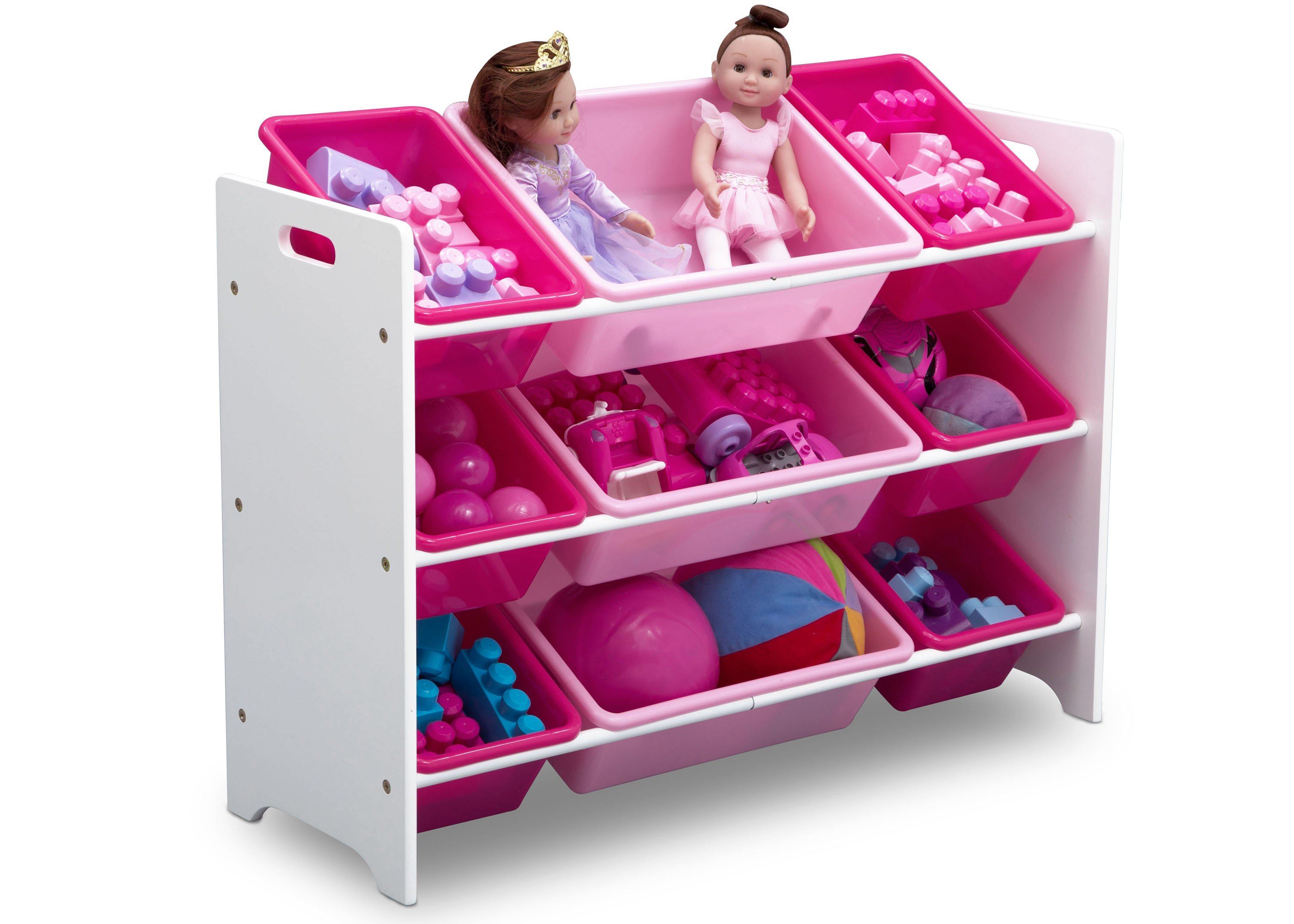 MySize 9 Bin Plastic Toy Organizer - Kids Room Storage Solution for Toys, Books & Crafts - Perfect for Playroom, Bedroom & Classroom Organization