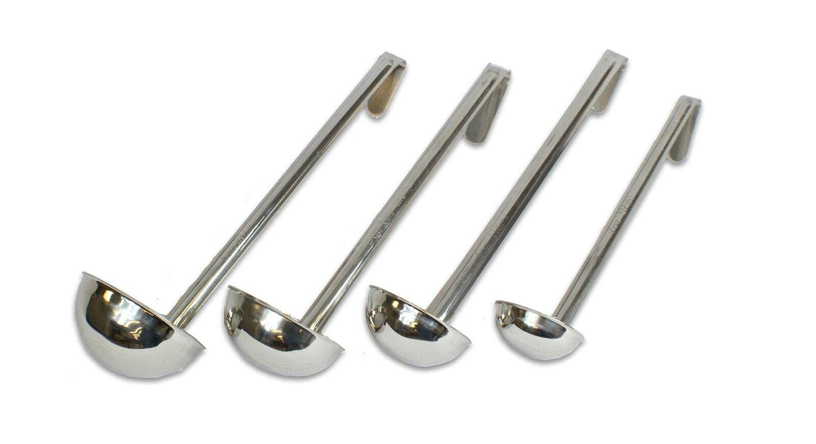 Premium Stainless Steel Soup Ladle Set - 2oz, 4oz, 6oz Kitchen Utensils for Cooking, Serving & Measuring - Ideal for Soups, Stews, Sauces & Baking - Durable Cooking Tools for Home & Restaurant Use