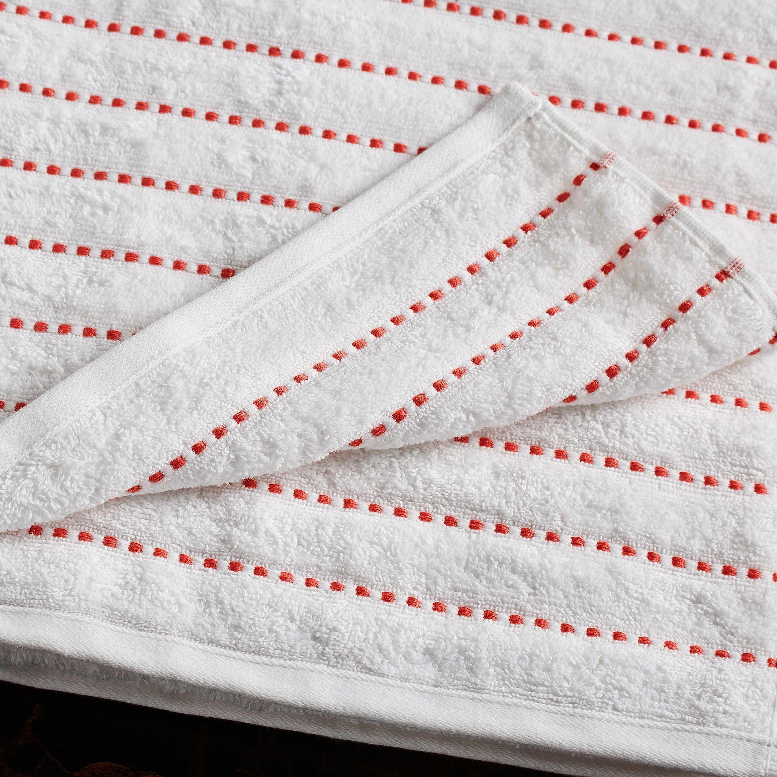 Organic Cotton Wave Plush Stripe 2-Piece Bath Sheet Towel Set - Ultra Soft & Absorbent for Spa, Bathroom & Beach Use
