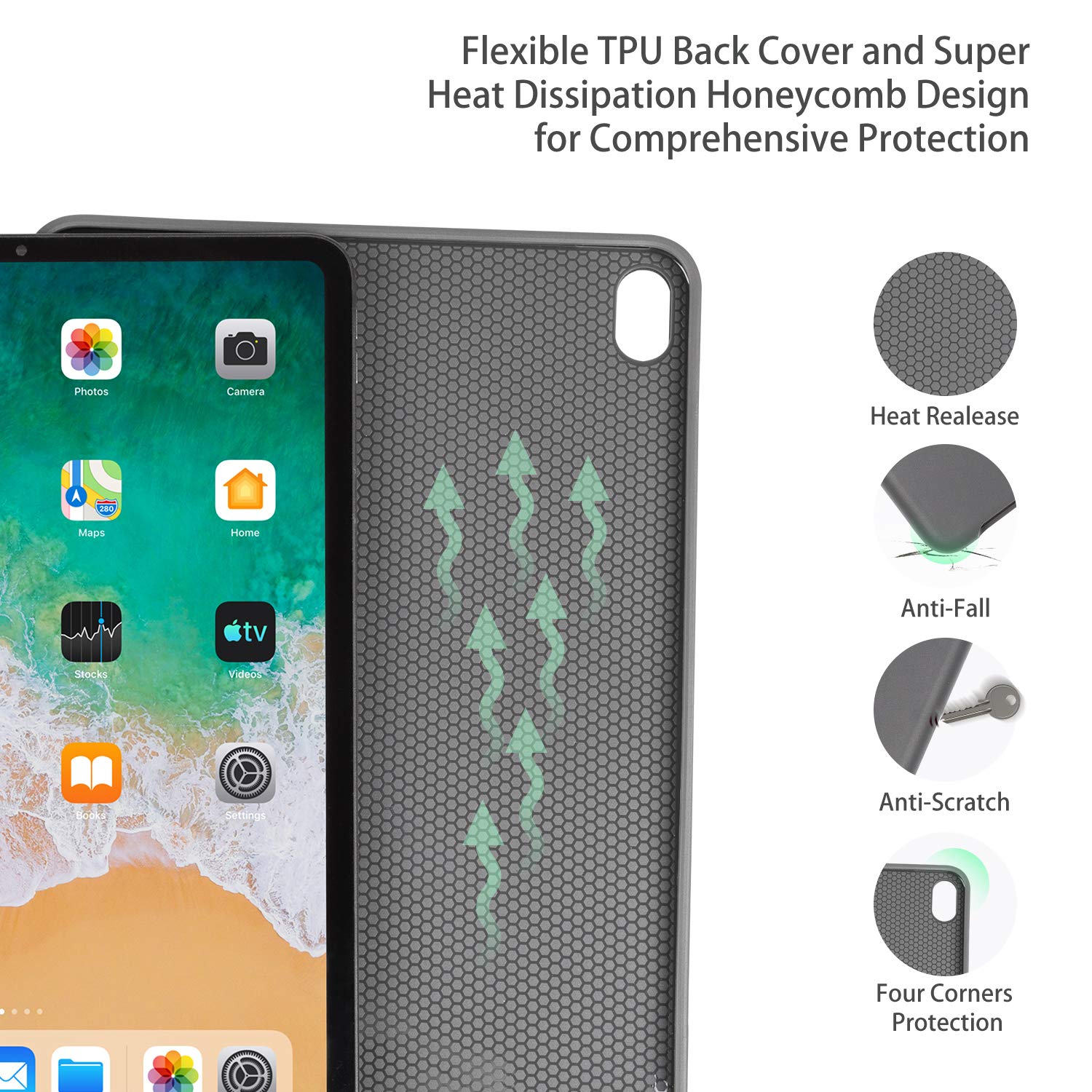 Premium iPad Air 11-inch Case (2025/2024 M3/M2) & iPad Air 10.9-inch Case (5th/4th Gen 2022/2020) - Multi-Angle Stand, Auto Wake/Sleep, Shockproof Protective Cover with Floral Design - Perfect for Women, Students & Office Use