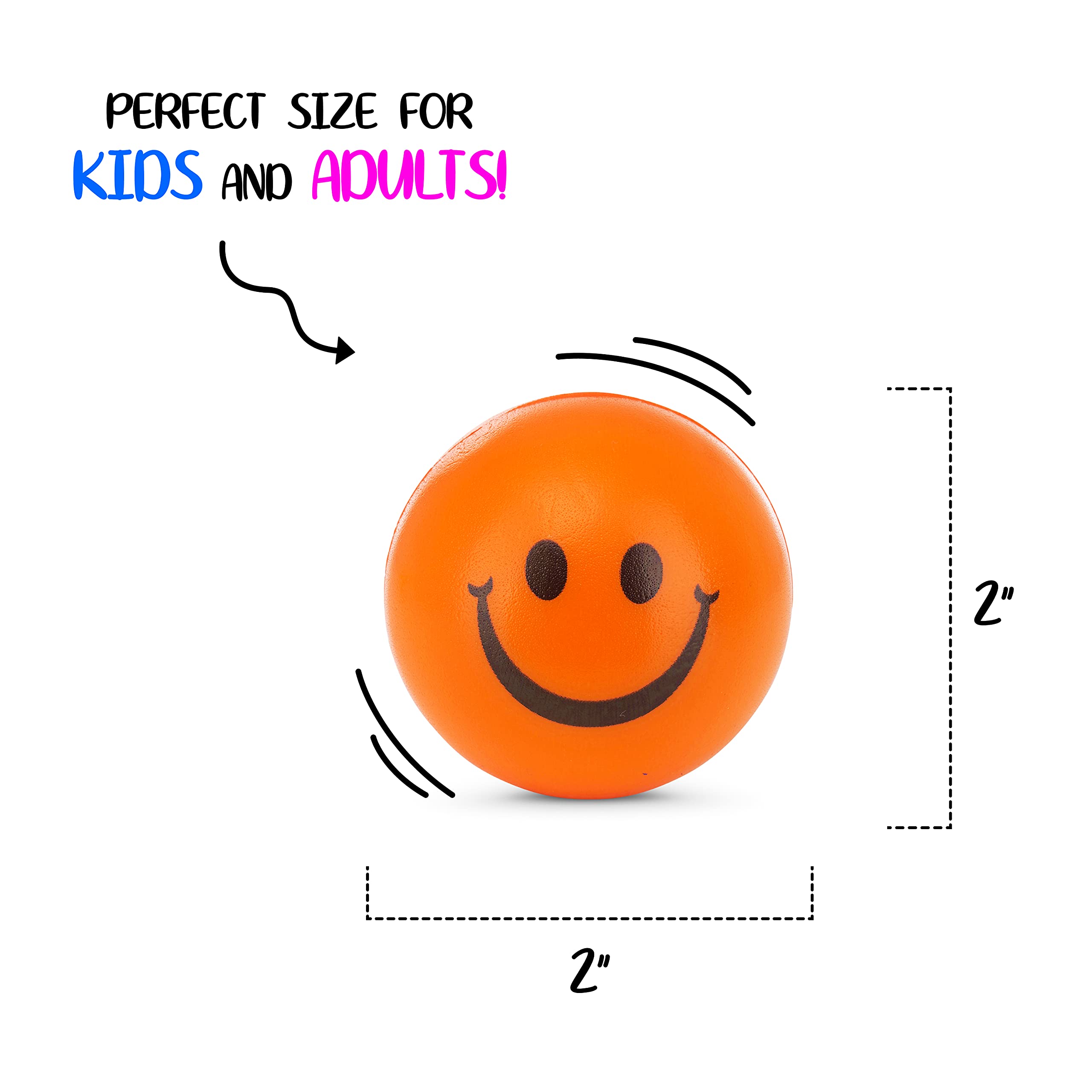 Neliblu Kids Party Favors - Wacky Tracks Snap & Click Fidget Toys for Sensory Play, Happy Face Squishies & Stress Relief Foam Balls - Perfect for Birthday Gifts, Classroom Rewards and Anxiety Relief