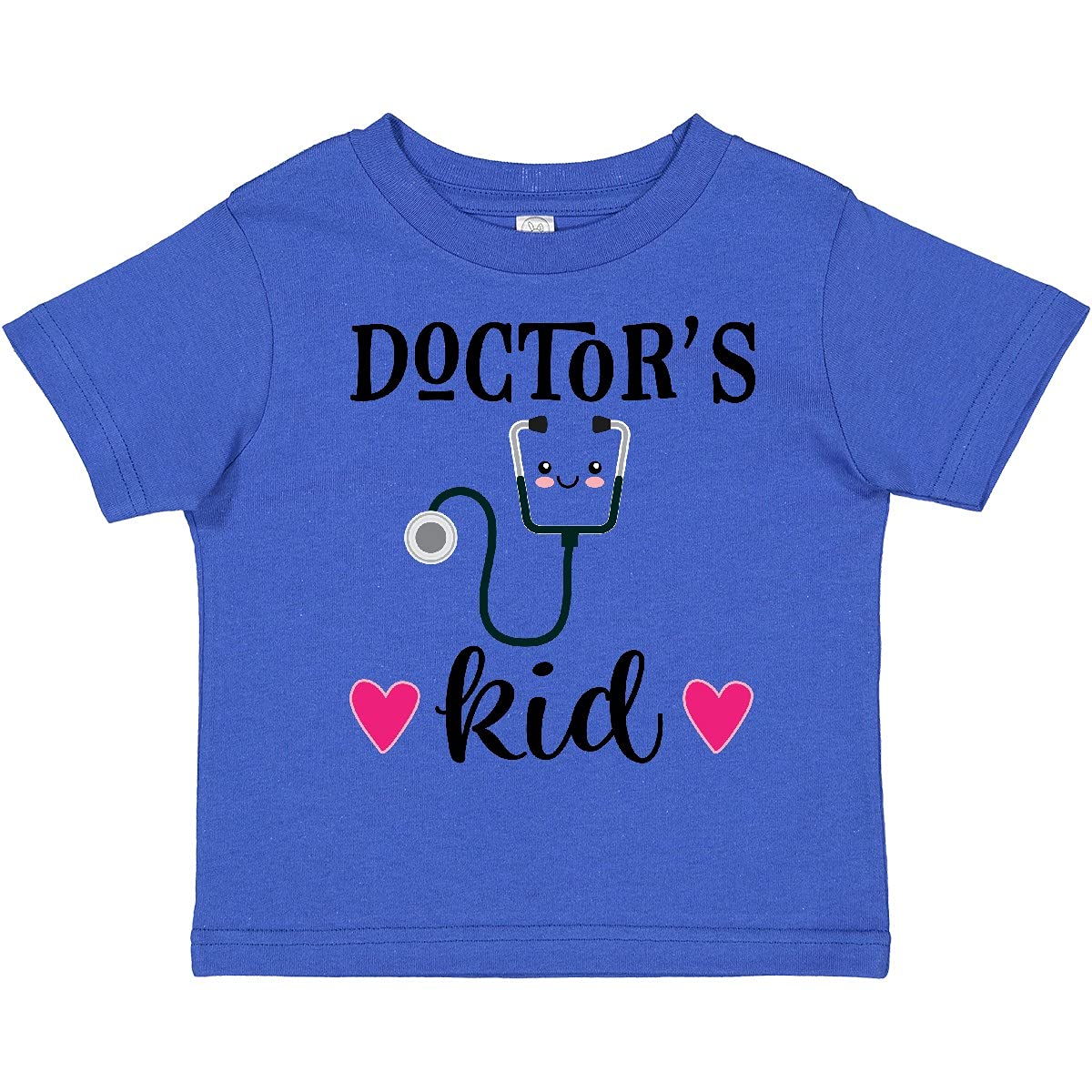Inktastic Doctors Kid Physician Stethoscope Toddler T-Shirt - Cute Medical Themed Tee for Toddlers & Kids - Perfect for Dress-Up, Career Day & Doctor Role Play