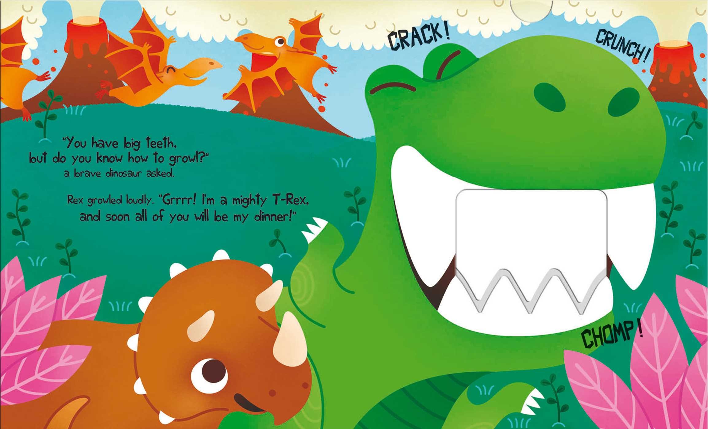 Dino Chomp! Crunchy Interactive Board Book for Toddlers - Perfect for Early Learning, Storytime & Sensory Play