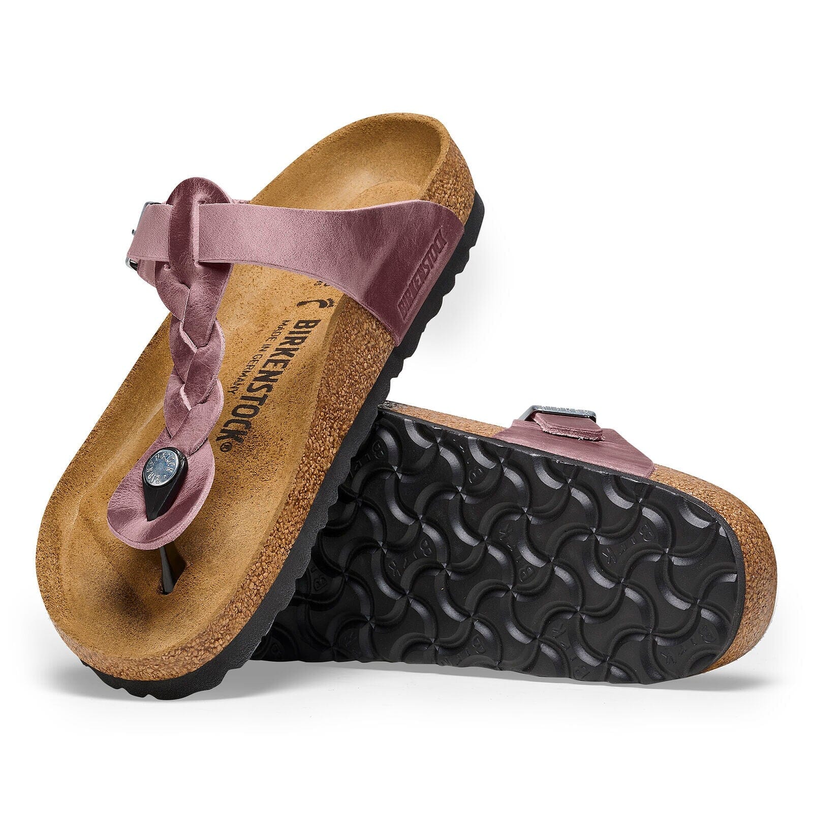 BIRKENSTOCK GIZEH Braided Leather Sandals for Women - Comfortable Oil Leather Straps - Perfect for Summer, Beach, and Casual Outfits