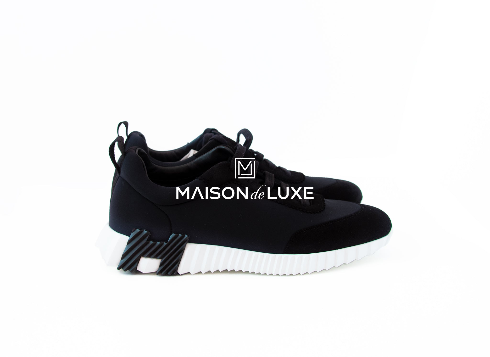 Hermes Men's Black Bouncing 43.5 Sneakers - Luxury Casual Shoes for Men | Perfect for Everyday Wear, Office & Social Events