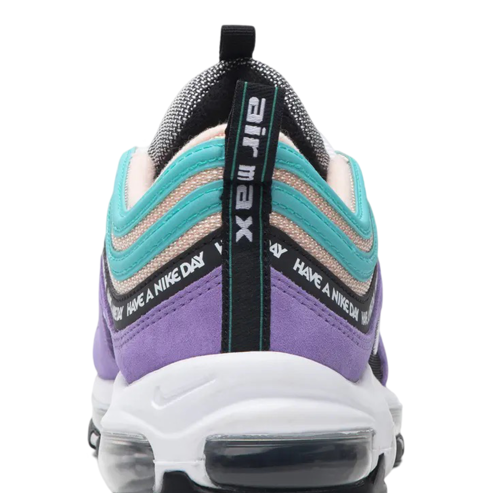 Nike Air Max 97 'Have A Nike Day' Sneakers - Black/Clear Emerald/White Colorway | Running Shoes for Men & Women | Perfect for Gym, Workouts & Casual Wear