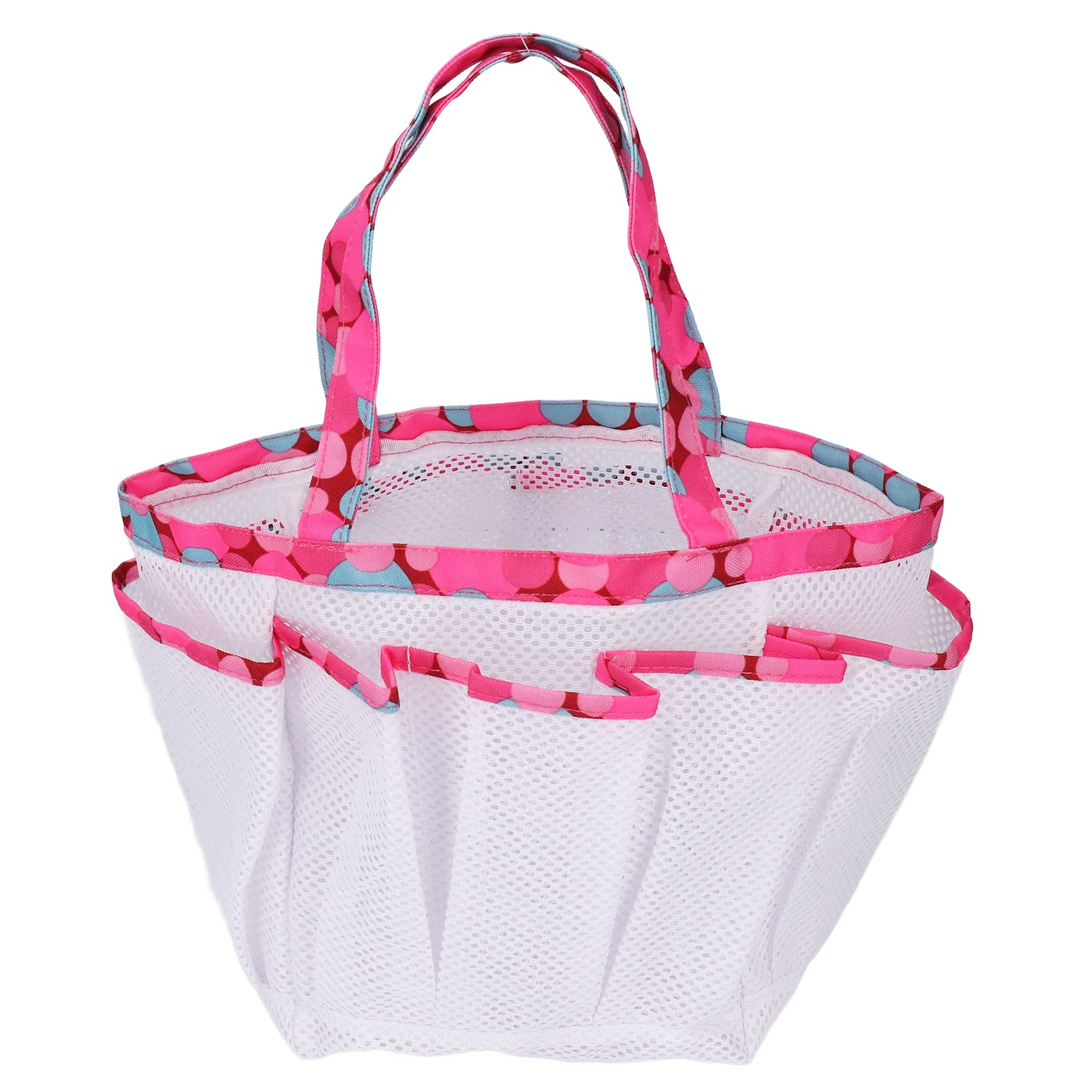 Portable PVC Shower Caddy & Mesh Tote Bag - Odorless Shower Toiletry Storage Organizer for Bathroom, College Dorm, Travel, Gym & Camping | Water-Resistant & Space-Saving Design for Small Spaces