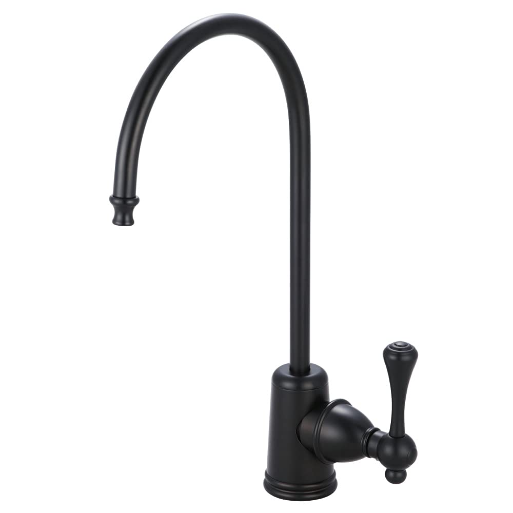 Kingston Brass KS7195BL Vintage Single Handle Water Filtration Faucet in Oil Rubbed Bronze - Premium Filtered Drinking Water Tap for Kitchen Sink, Bar, or Office Use
