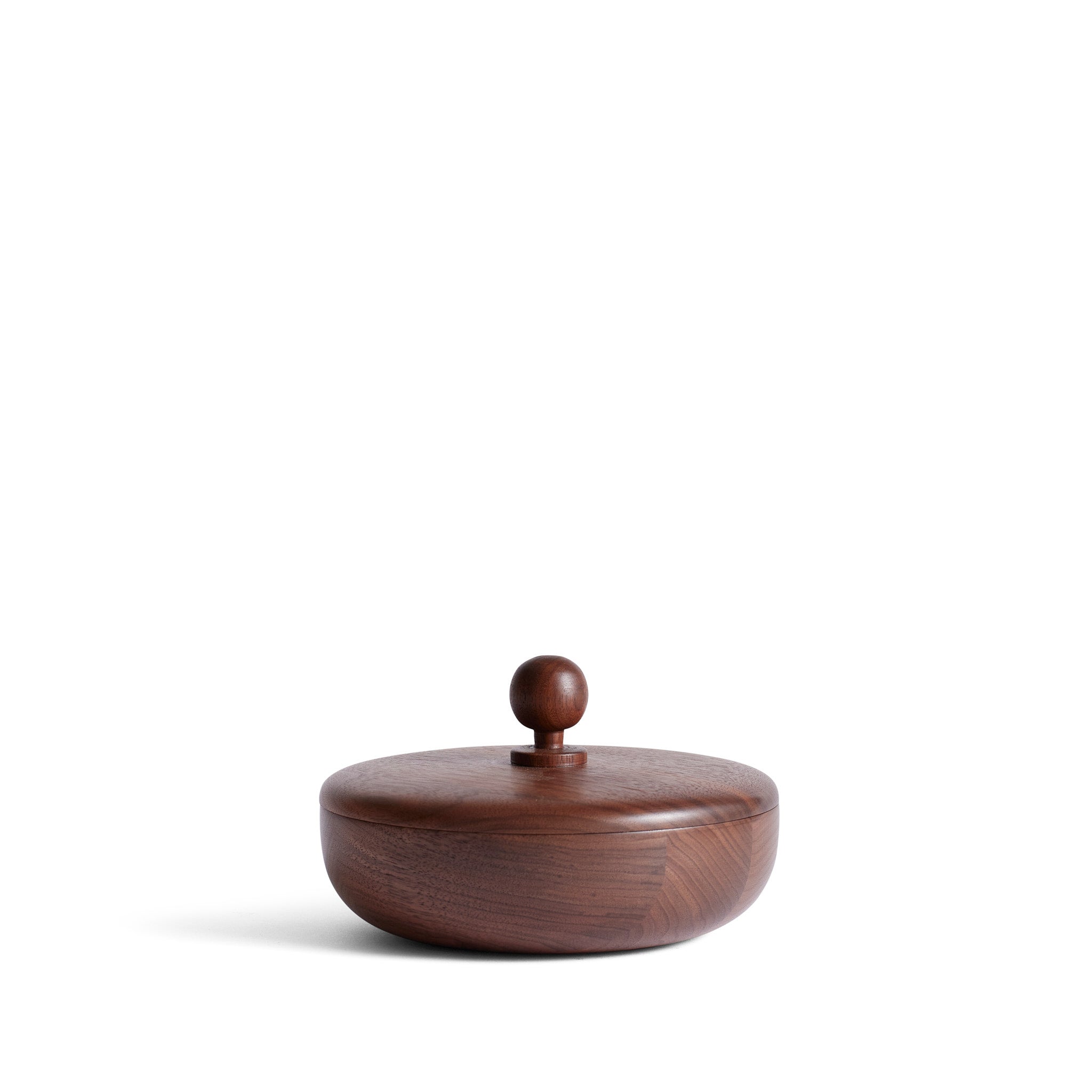 Premium Walnut Wood Storage Container with Airtight Circle Lid - Perfect for Kitchen Pantry Organization, Coffee, Tea & Spice Storage