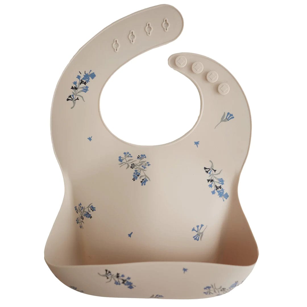 Mushie Silicone Baby Bib - Soft, Durable & Easy Clean Feeding Bib for Infants & Toddlers - Perfect for Mealtime, Snacks & Messy Play