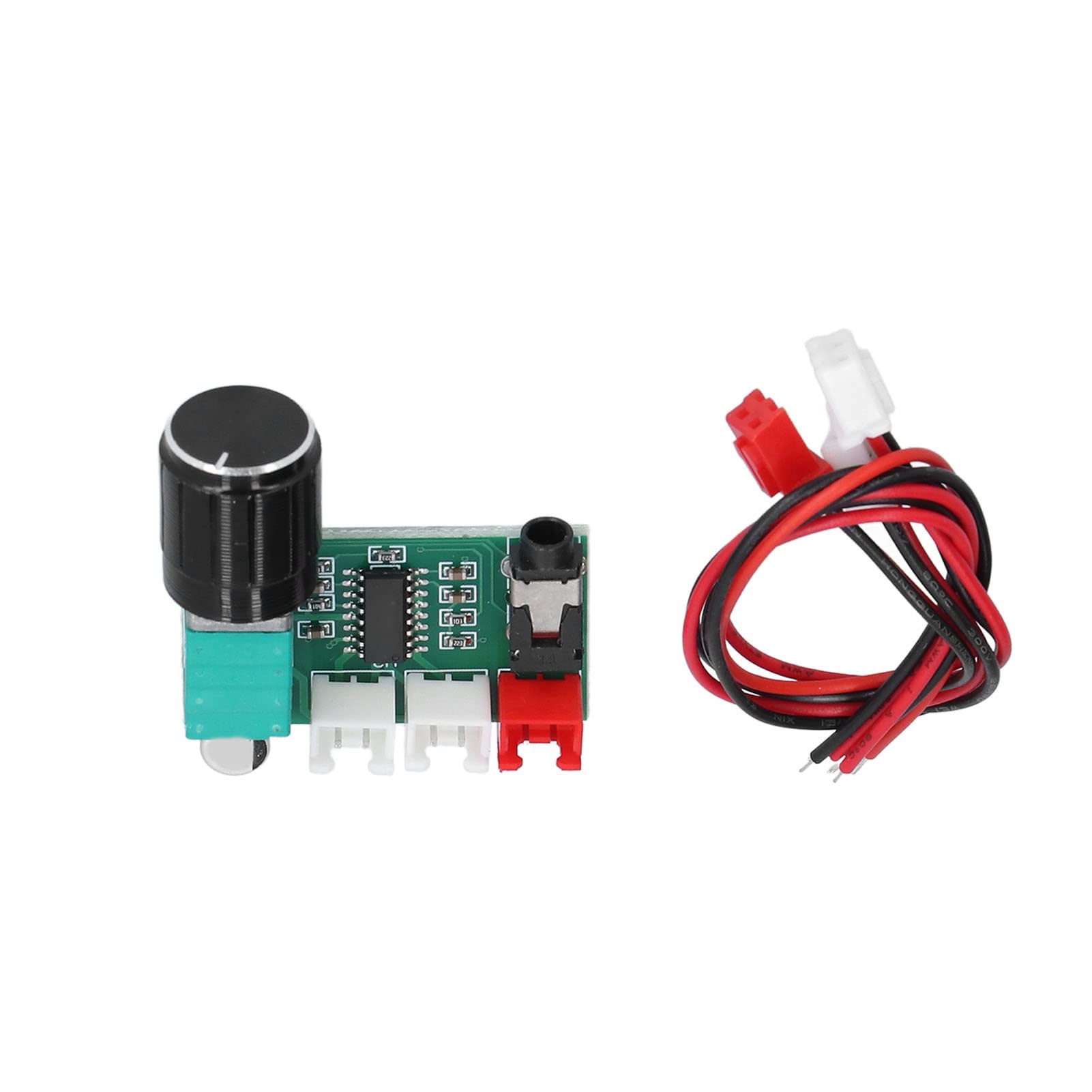 NDNCZDHC Digital Amplifier Board with Volume Knob - Dual Channel 3Wx2 Stereo Audio Amplifier for DIY Speakers, 5V DC Power with 3.5mm AUX Input - Perfect for Home Audio, Car Sound Systems & Portable Speakers