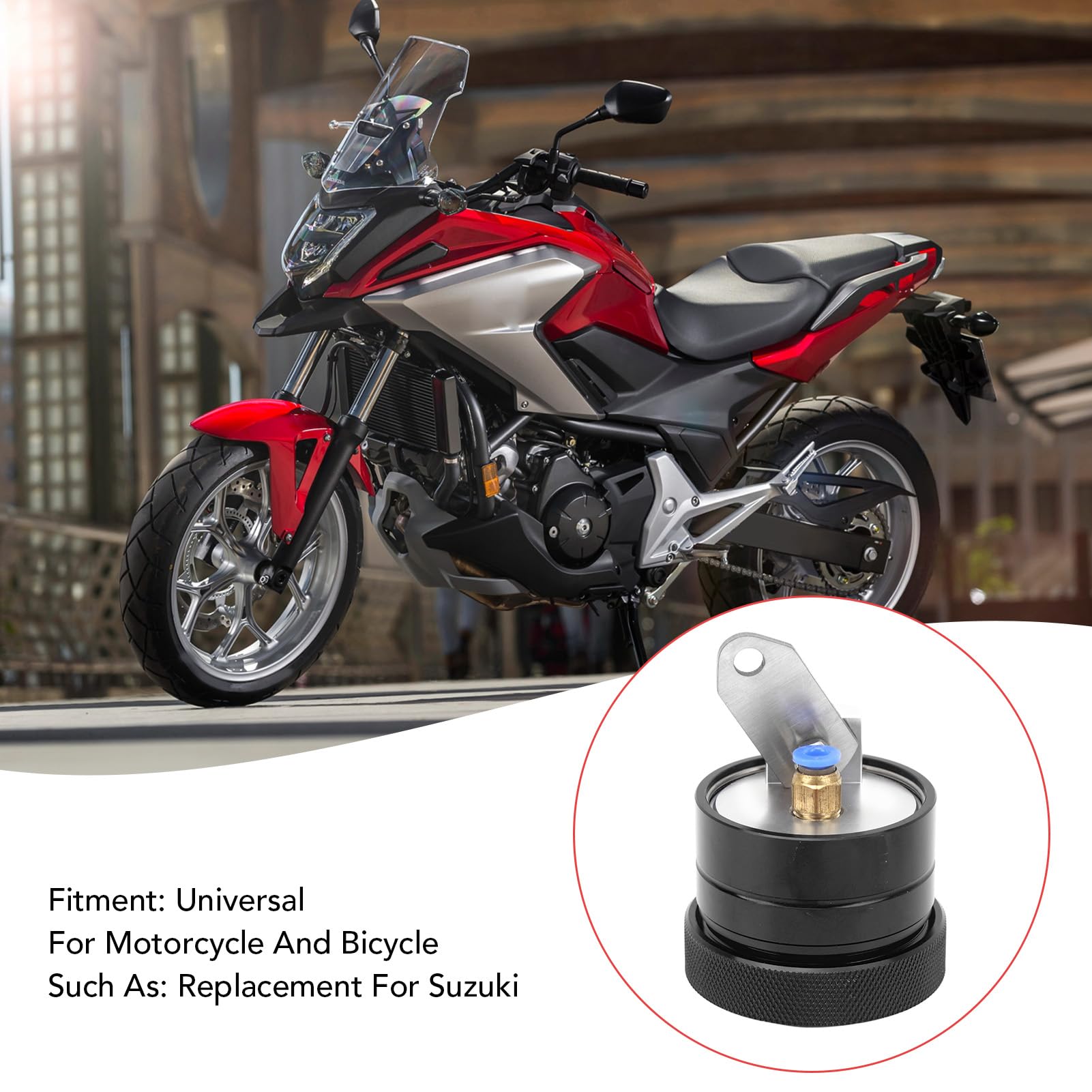 Aramox Motorcycle Chain Oiler - Black for Suzuki | Durable Lubrication System for Smooth Rides