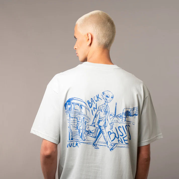 Vulk Back In Bu Grey T-Shirt for Men - Comfortable & Stylish Casual Wear - Perfect for Gym, Workout, and Everyday Use
