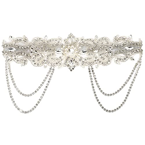 Beaupretty Rhinestone Wedding Headband for Brides - Sparkling Beaded Hair Accessories with Jewel Embellishments - Perfect for Weddings, Prom, Parties & Special Occasions