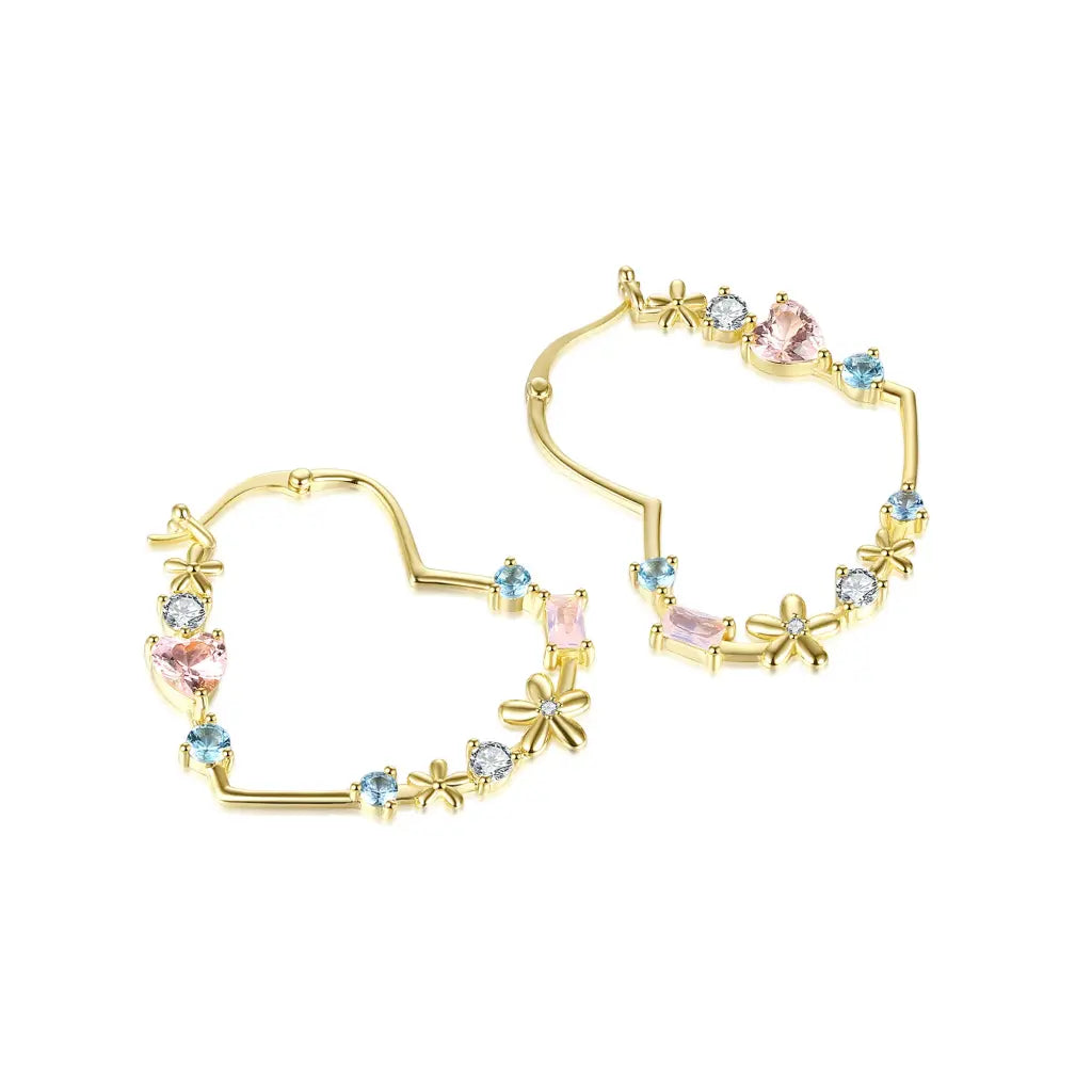 Erica Hoops - Stylish Gold Plated Hoop Earrings for Women | Perfect for Everyday Wear, Parties & Gifts