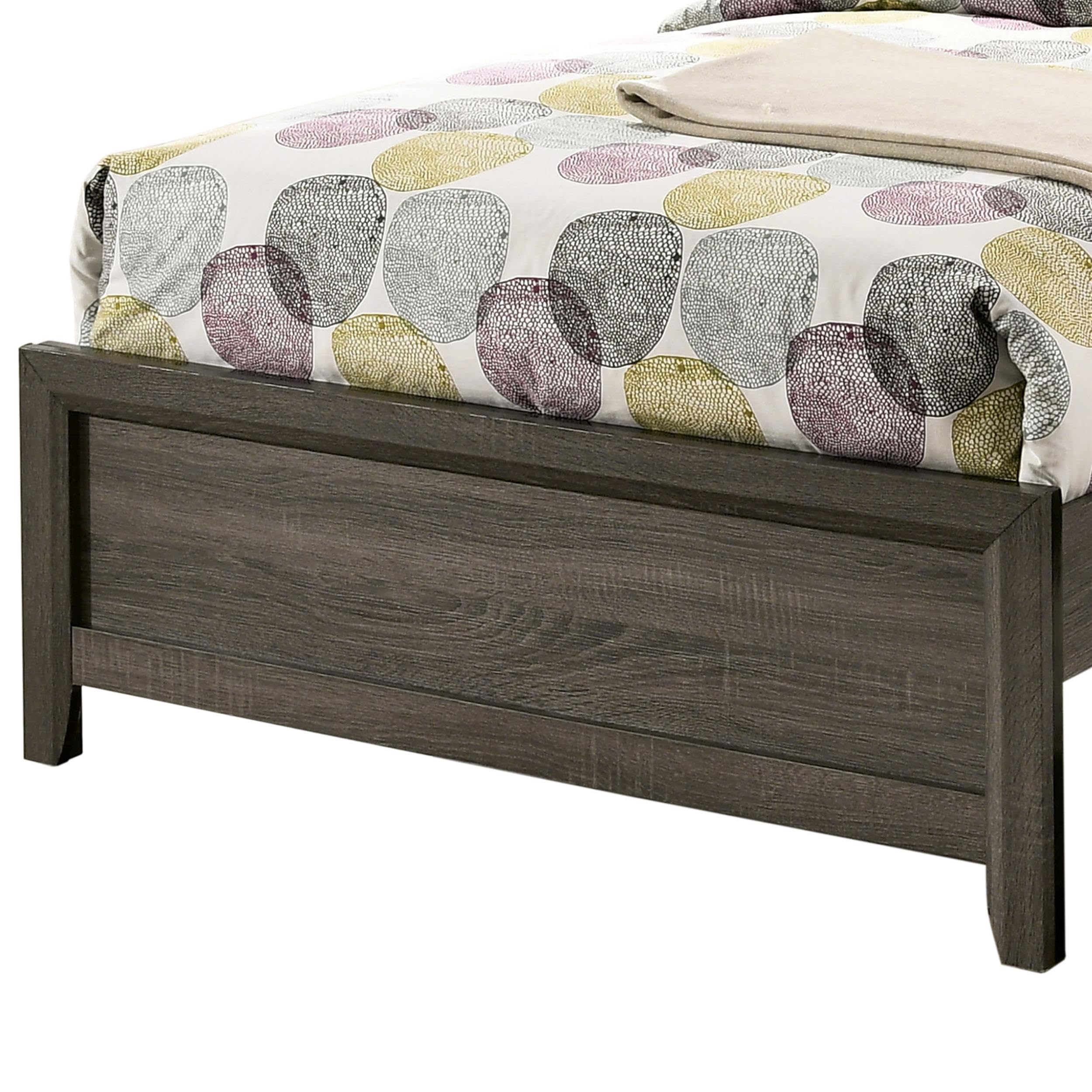 Furniture of America Livorn 3-Piece Gray Wood Bedroom Set - Twin Bed + 2 Nightstands | Modern Bedroom Furniture for Small Spaces & Guest Rooms