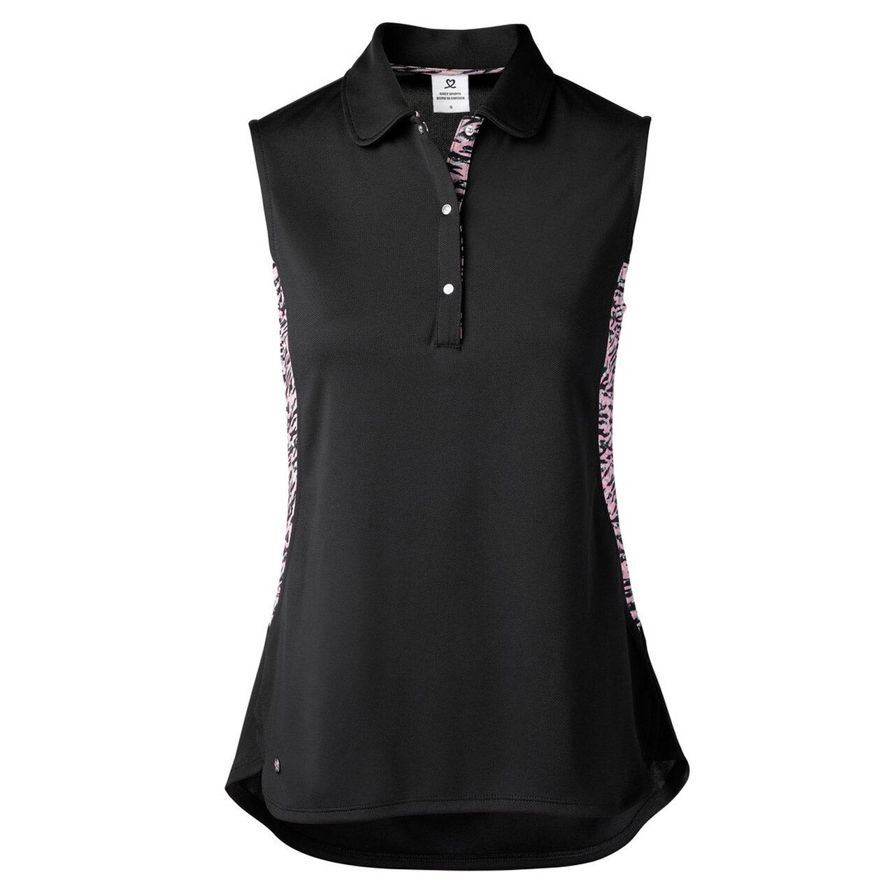 Women's Golf Polo Shirt - Breathable Moisture-Wicking Athletic Top for Daily Sports & Outdoor Activities | Beth Black Performance Apparel for Golf, Tennis & Casual Wear