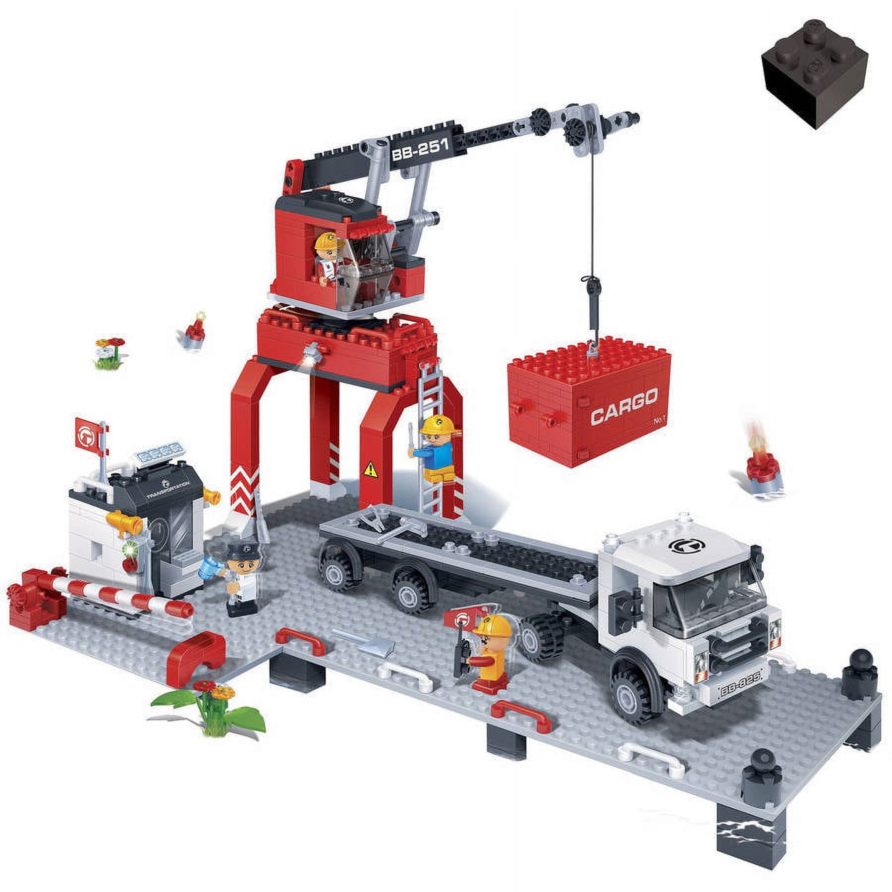 Banbao 538-Piece Cargo Loading Port Construction Set - STEM Educational Toy for Kids Ages 6-12 | Perfect for Creative Play, Engineering Learning & Port Simulation Scenes