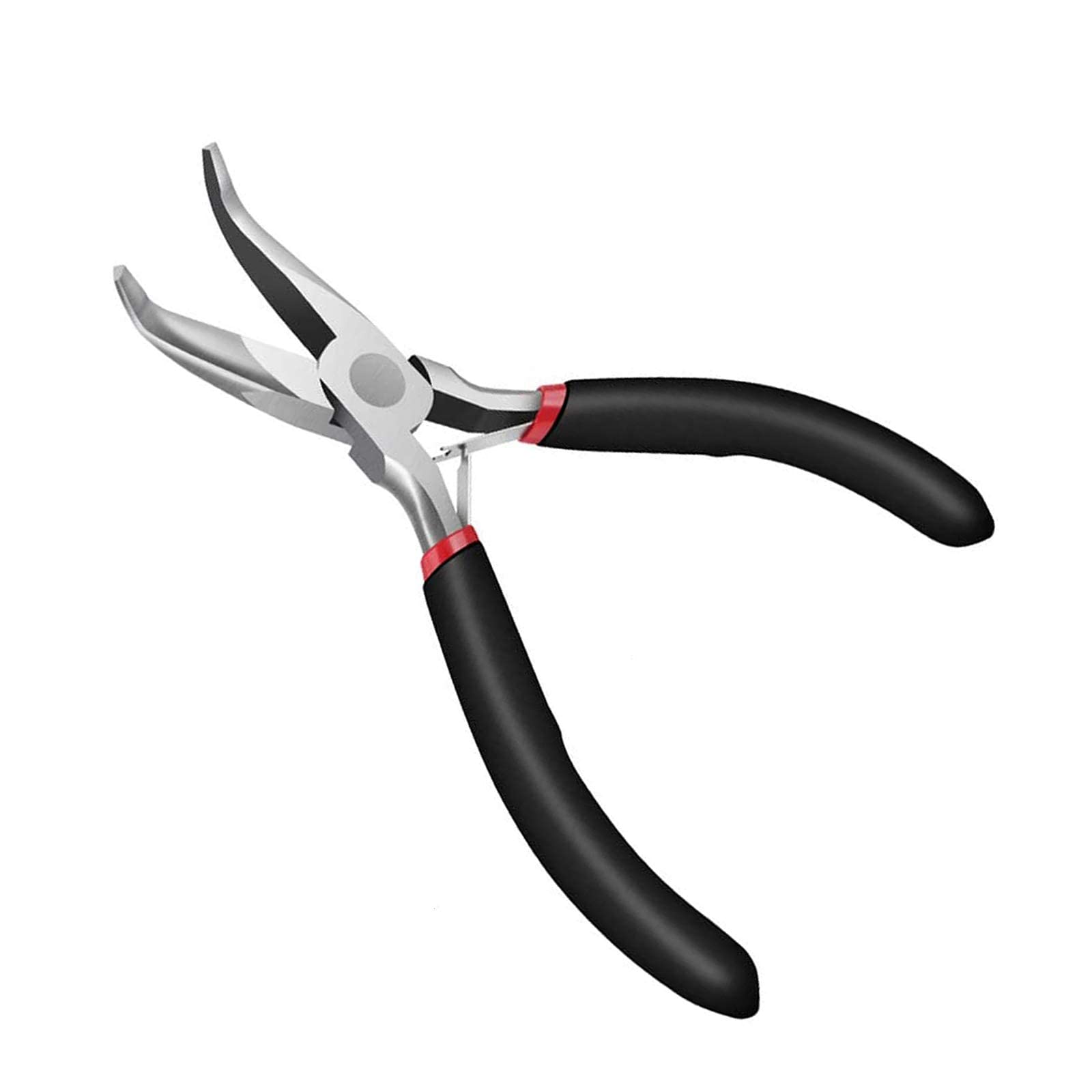5 Inch Bent Chain Nose Jewelry Pliers - Professional Jewelry Making Tools for Crafting, Repairing & Wire Wrapping - Perfect for DIY Jewelry, Beading Projects & Small Metal Work