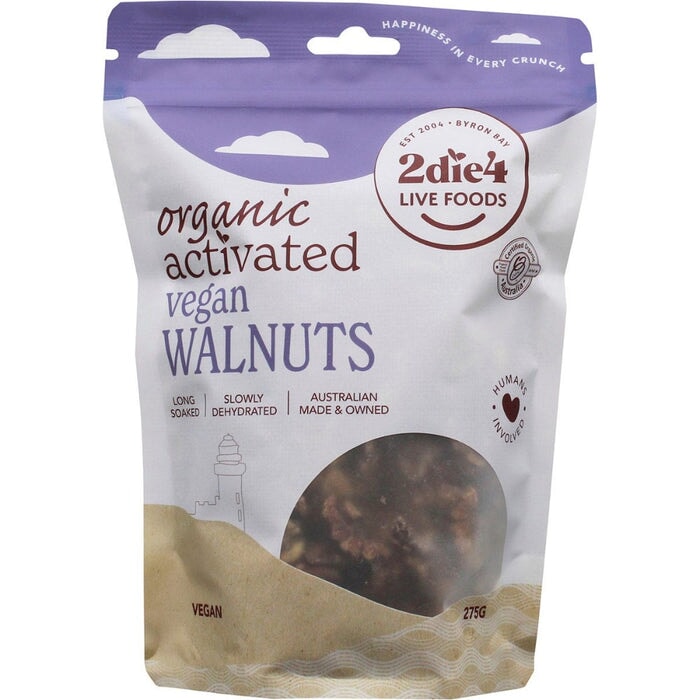 Premium Organic Activated Vegan Walnuts 275g | Raw, Non-GMO, Gluten-Free | Perfect for Smoothies, Baking & Healthy Snacking
