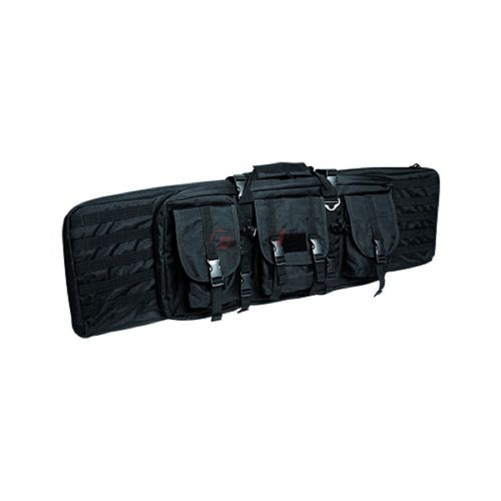 Large Tactical Rifle Case - Heavy Duty Security Padded Gun Bag with MOLLE System for Airsoft, Shooting & Hunting | Durable Black Firearm Storage for Range, Travel & Outdoor Adventures