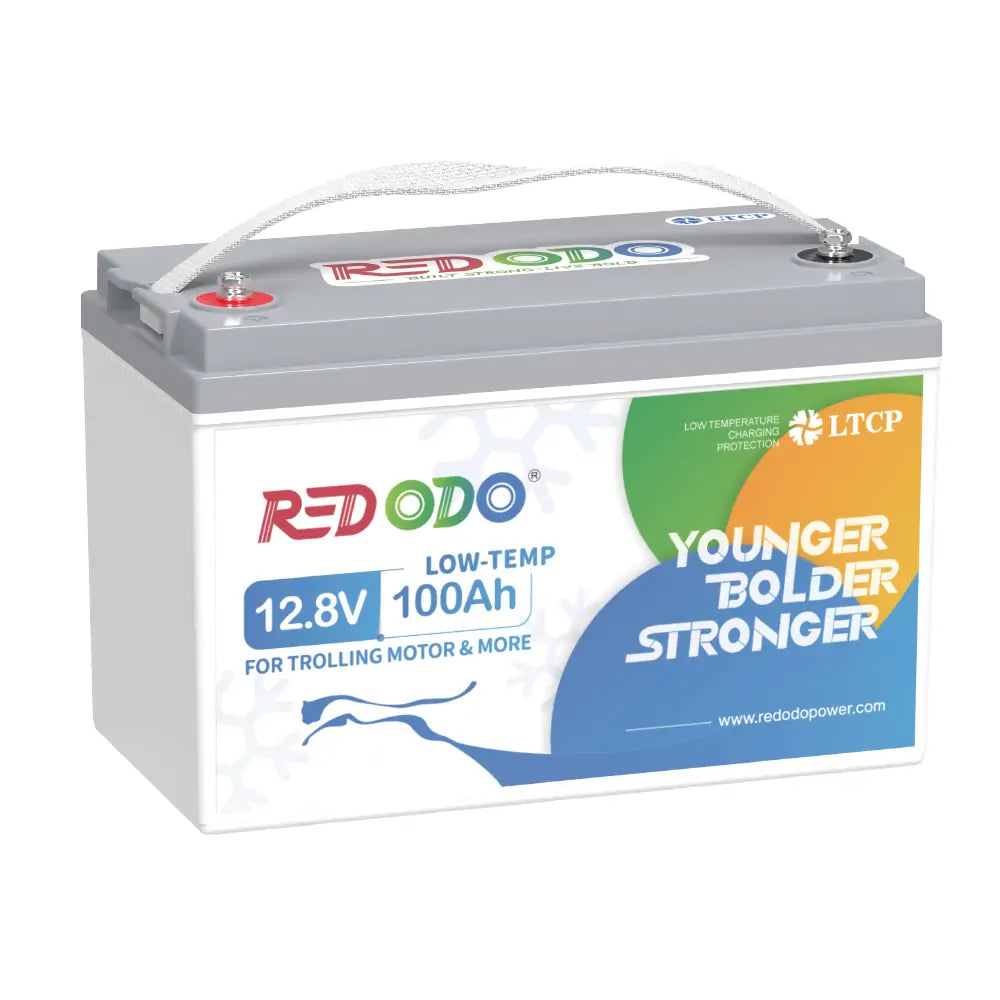 Like New Redodo 12.8V 100Ah LiFePO4 Battery with Low Temperature Cutoff - Ideal for Trolling Motors, Marine Applications & Off-Grid Power Systems