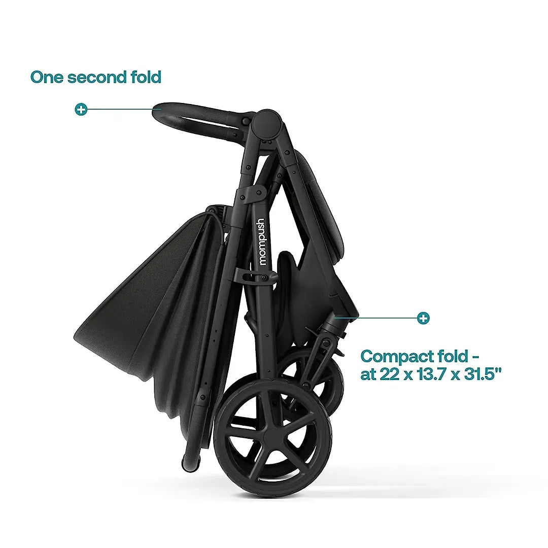 Nova Lightweight Stroller for Travel - Compact & Easy Fold, Grey - Perfect for Airports, Shopping & Everyday Use