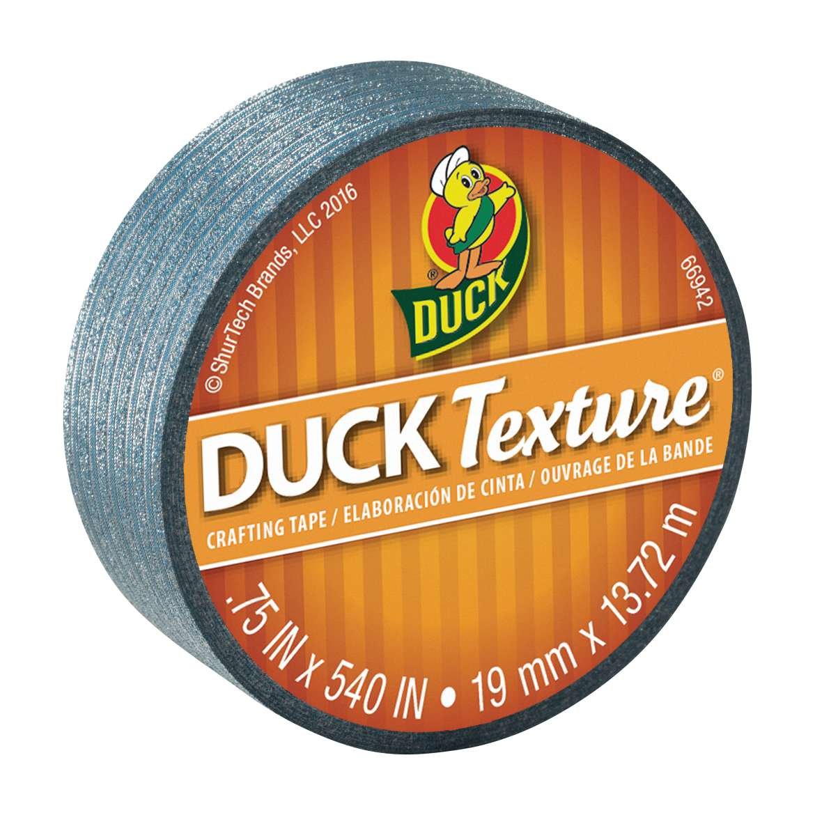 Duck Brand Duck Texture Decorative Tape - .75 in x 15 yds, Turquoise Stripe | Perfect for Scrapbooking, Gift Wrapping & DIY Crafts
