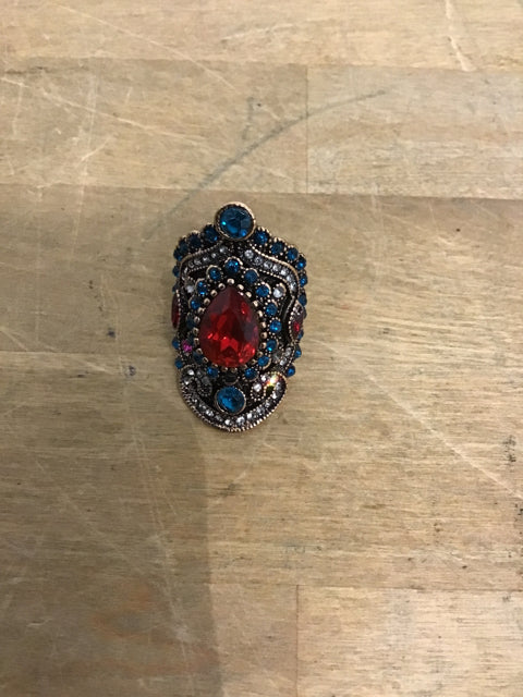 Multi Colored Stone Ring for Women - Elegant Gemstone Jewelry for Everyday Wear & Special Occasions | Perfect Gift for Birthday, Anniversary & Valentine's Day