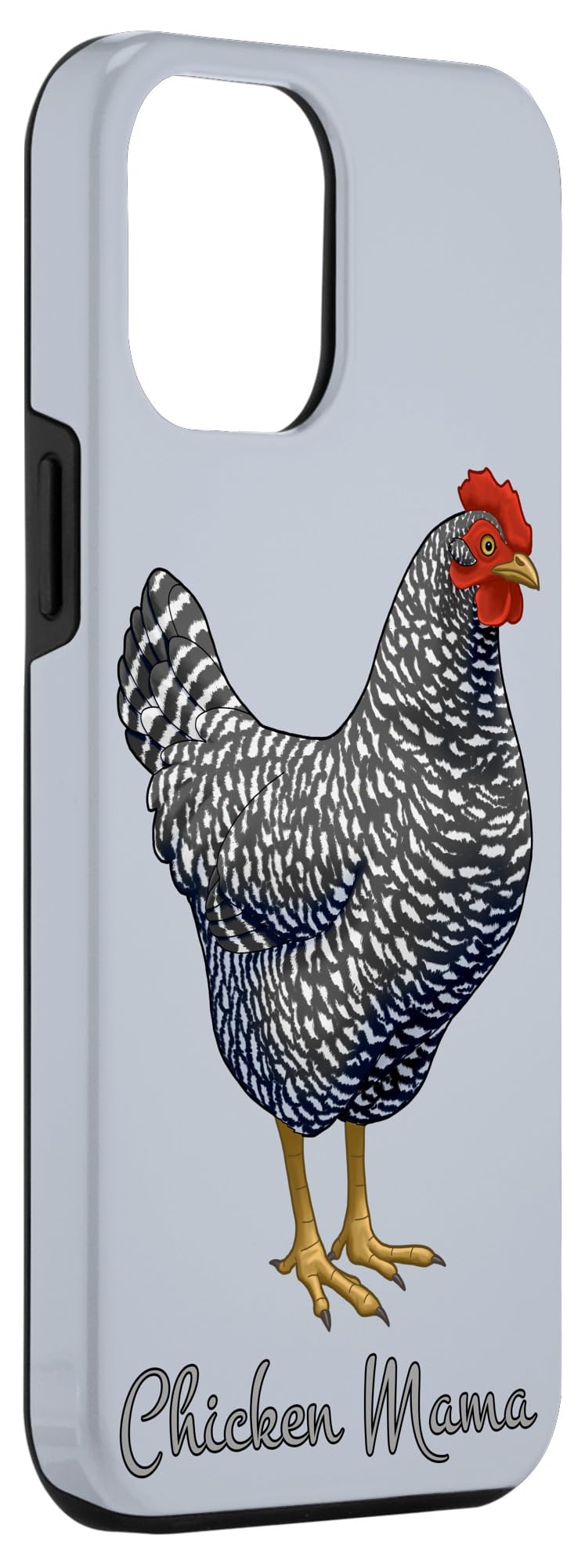 iPhone 12 Pro Max Case - Premium Chicken Mom Design for Bird Lovers | Cute Plymouth Rock Hen Pattern | Perfect Gift for Poultry Enthusiasts & Farmhouse Style Lovers (Use for Daily Protection & Show Your Chicken Raising Passion)
