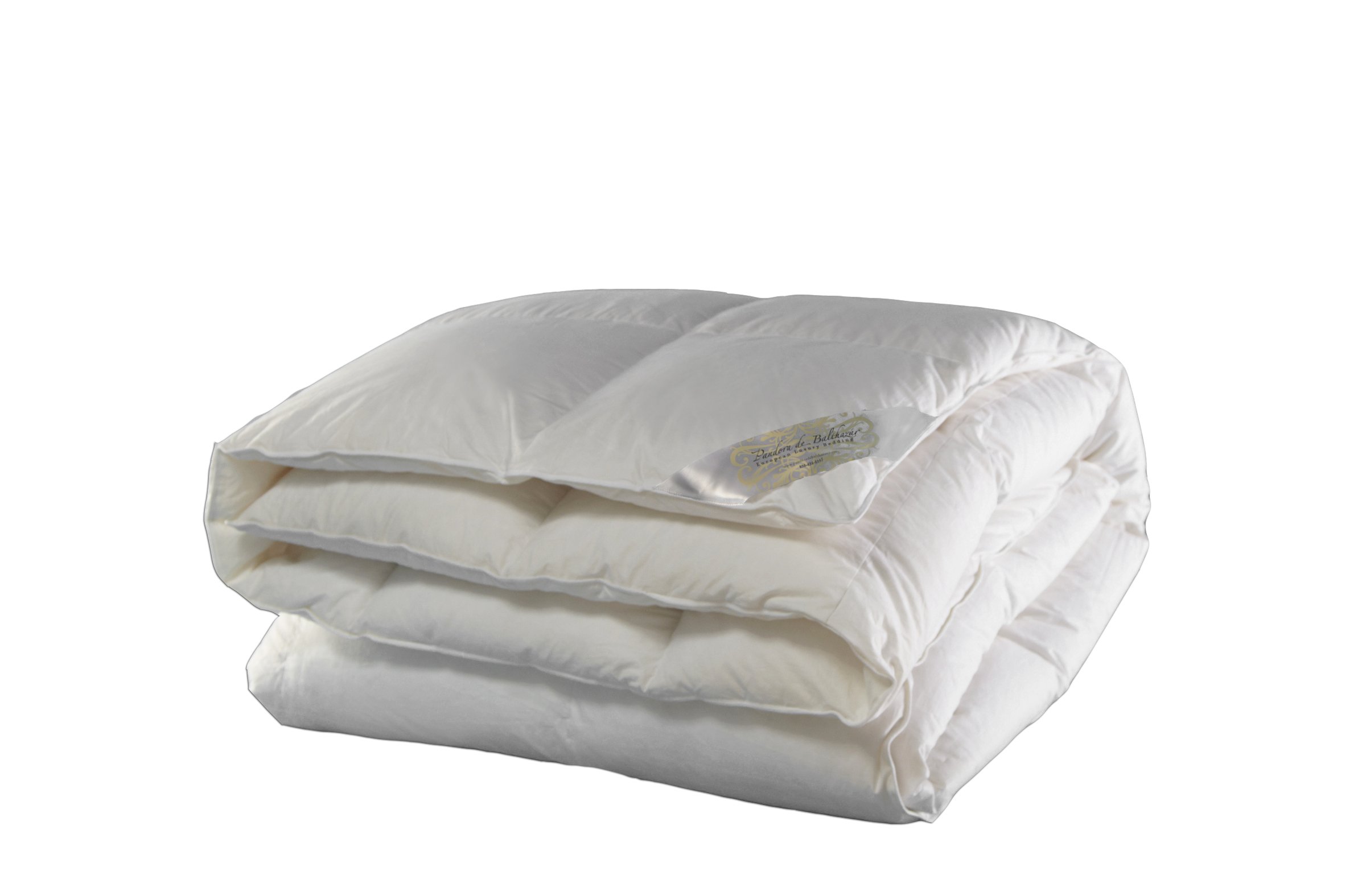 Luxury European Winter Down Duvet - Queen Size Hypoallergenic Goose Feather Comforter for Cold Weather | Warm & Cozy Bedding for Master Bedroom, Guest Room & Hotel Use
