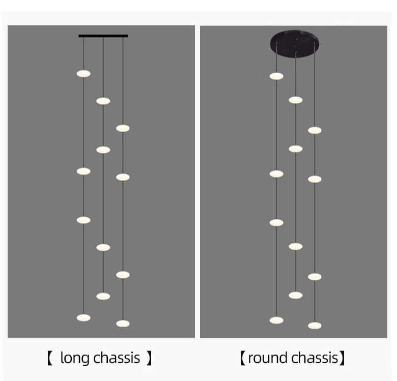 Elegant Oval Pendant Chandelier - Modern Crystal Ceiling Light Fixture for Dining Room & Living Room | Perfect for Home Decor & Interior Lighting
