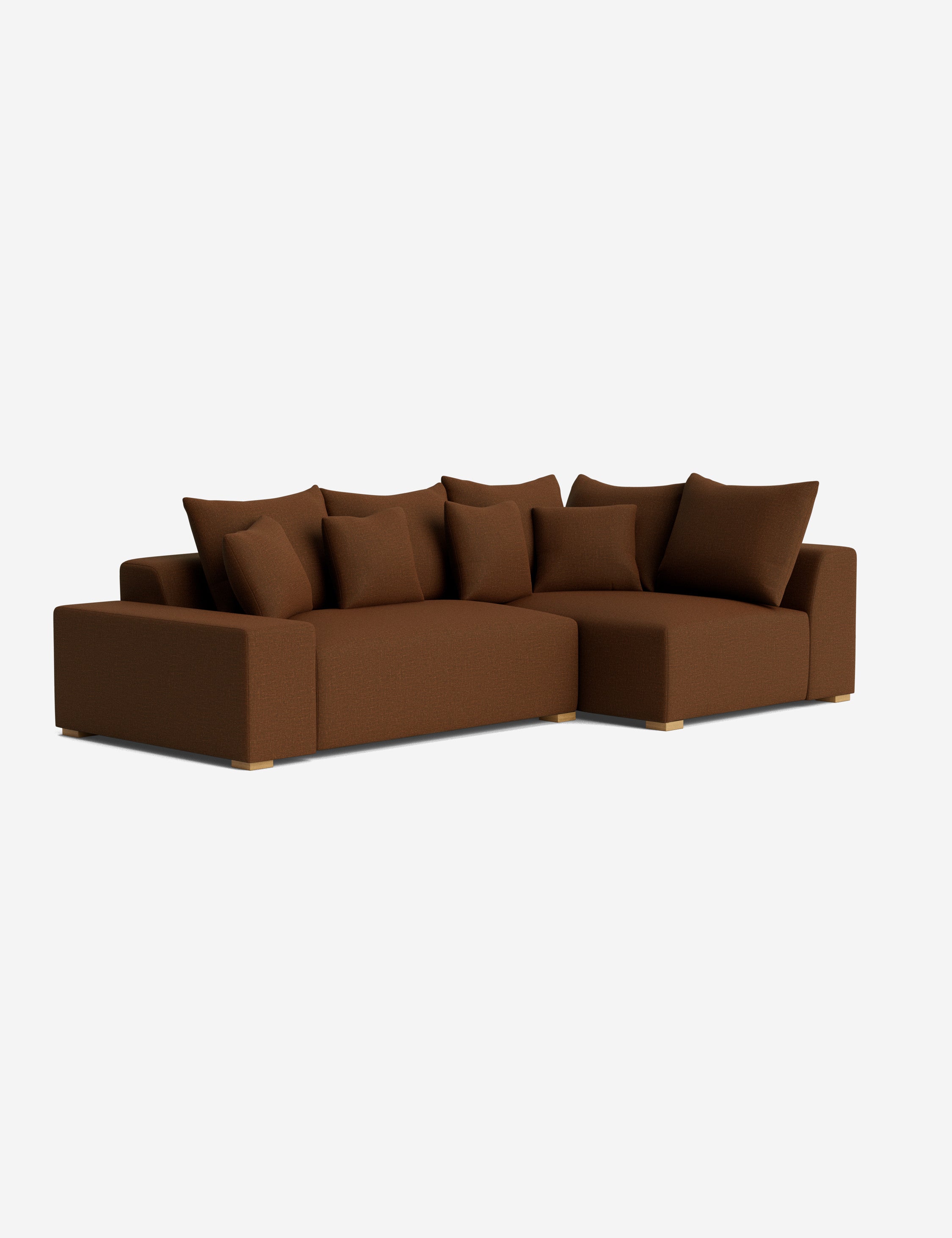 Stylish Clayton Sectional Sofa - Modern L-Shaped Couch for Living Room, Home Theater & Lounge Areas | Comfortable Fabric Upholstery & Spacious Seating