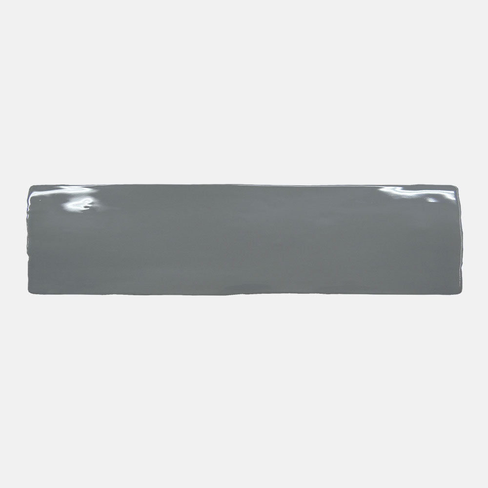 Premium Columbus Grafito 75x300 Glossy Ceramic Subway Tile - Modern Kitchen Backsplash & Bathroom Wall Tile for Home Renovation