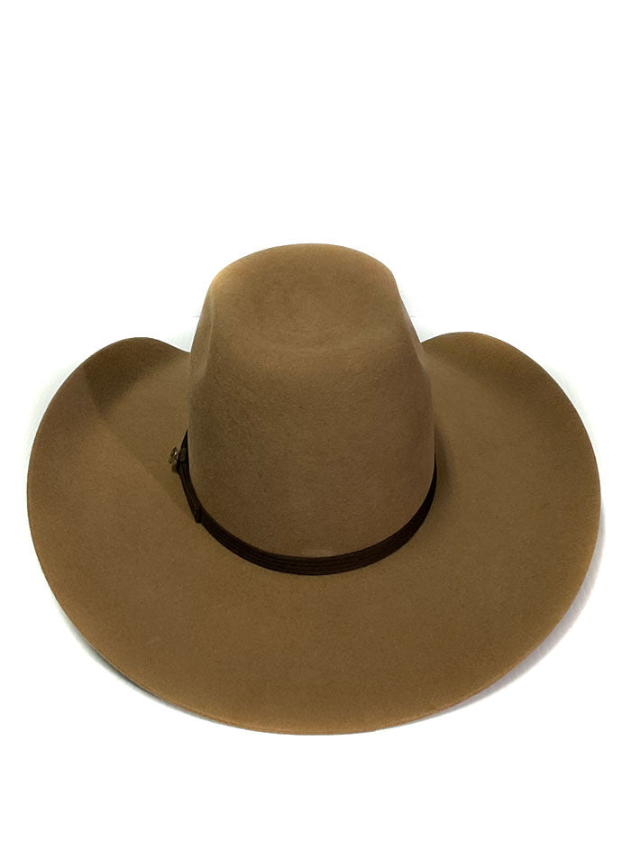 Resistol RWHODM 9042P5 Hooey Day Money Western Felt Cowboy Hat in Pecan Brown - Perfect for Rodeo, Country Music Festivals & Outdoor Adventures
