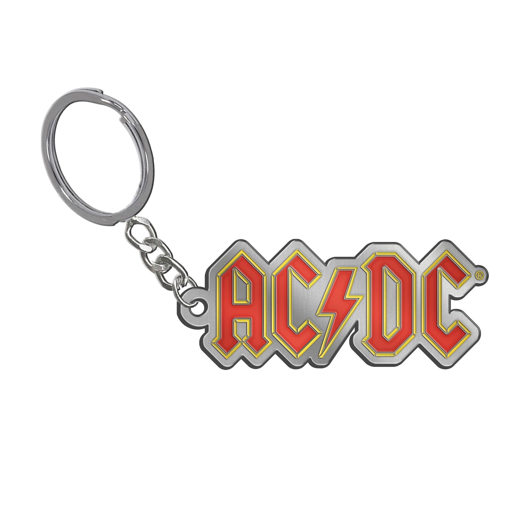 AC/DC Die Cut Keychain - Rock Band Merchandise for Fans - Perfect for Keys, Bags, and Gifts