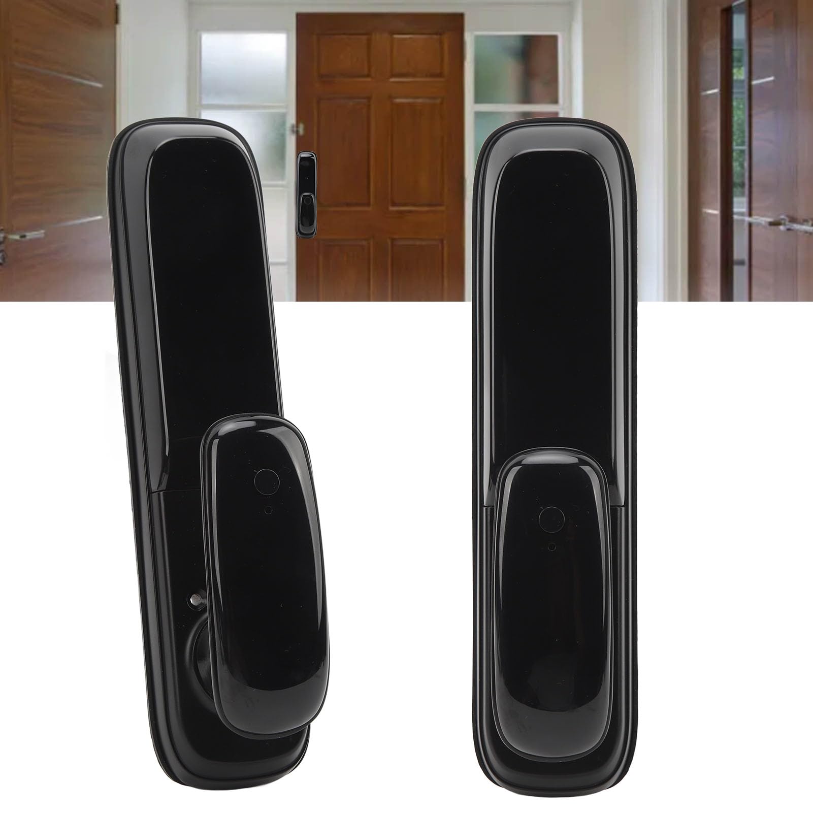 5-in-1 Smart Door Lock - Fingerprint, Face Recognition, Keypad & Keyless Entry - Full Automatic Electronic Deadbolt - Secure Your Home/Office - Ideal for Apartments, Houses & Vacation Rentals