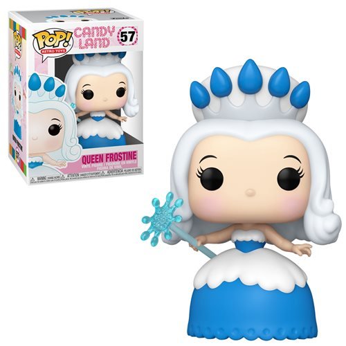 Candyland Queen Frostine Pop! Vinyl Figure #57 - Collectible Toy for Disney Fans & Board Game Lovers - Perfect for Display, Gifts, and Game Room Decor