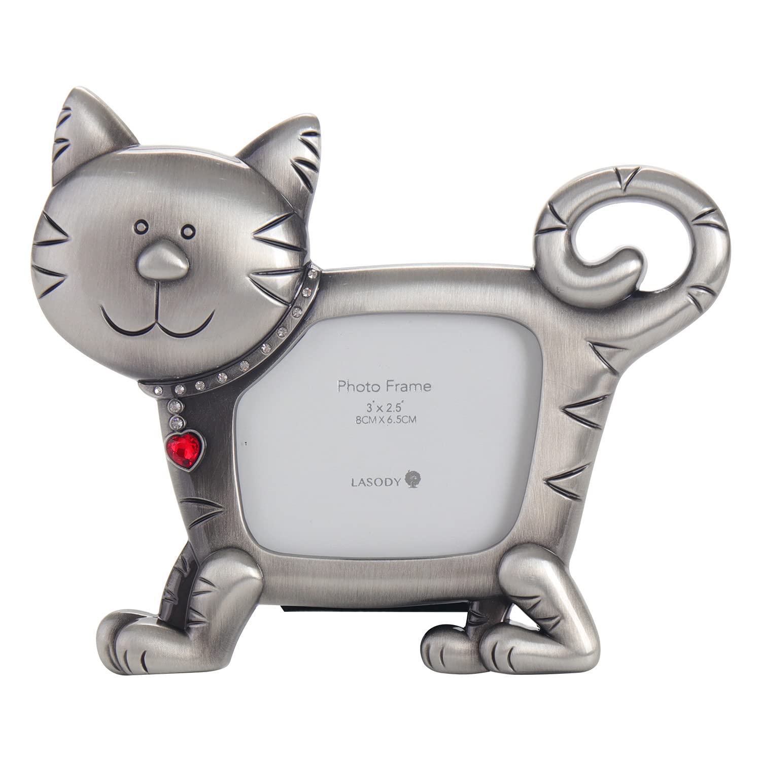 LASODY Memorial Cat Picture Frame - Personalized Pet Loss Gift for Cat Lovers | Sympathy Gift for Bereaved Pet Owners | Perfect for Home Decor & Memorial Displays
