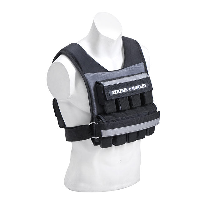 XM Fitness 35lbs Weighted Vest for Men & Women - Adjustable Commercial Grade Exercise Vest for Running, CrossFit, Strength Training & Workouts